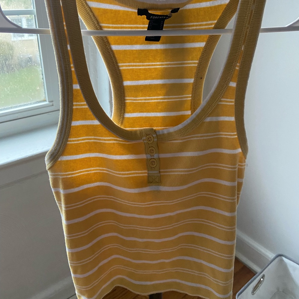 Button down tank top